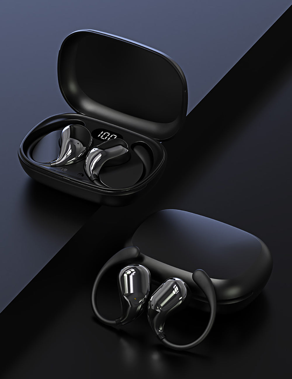 Ear-mounted Bluetooth Headset. 1