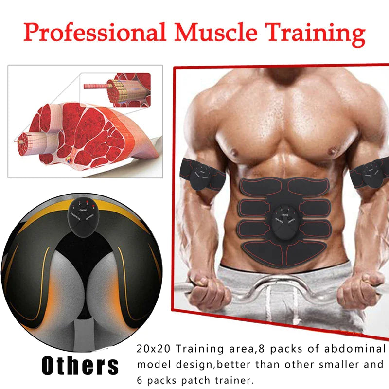 EMS Abdominal and Gluts Muscle Toning Stimulator