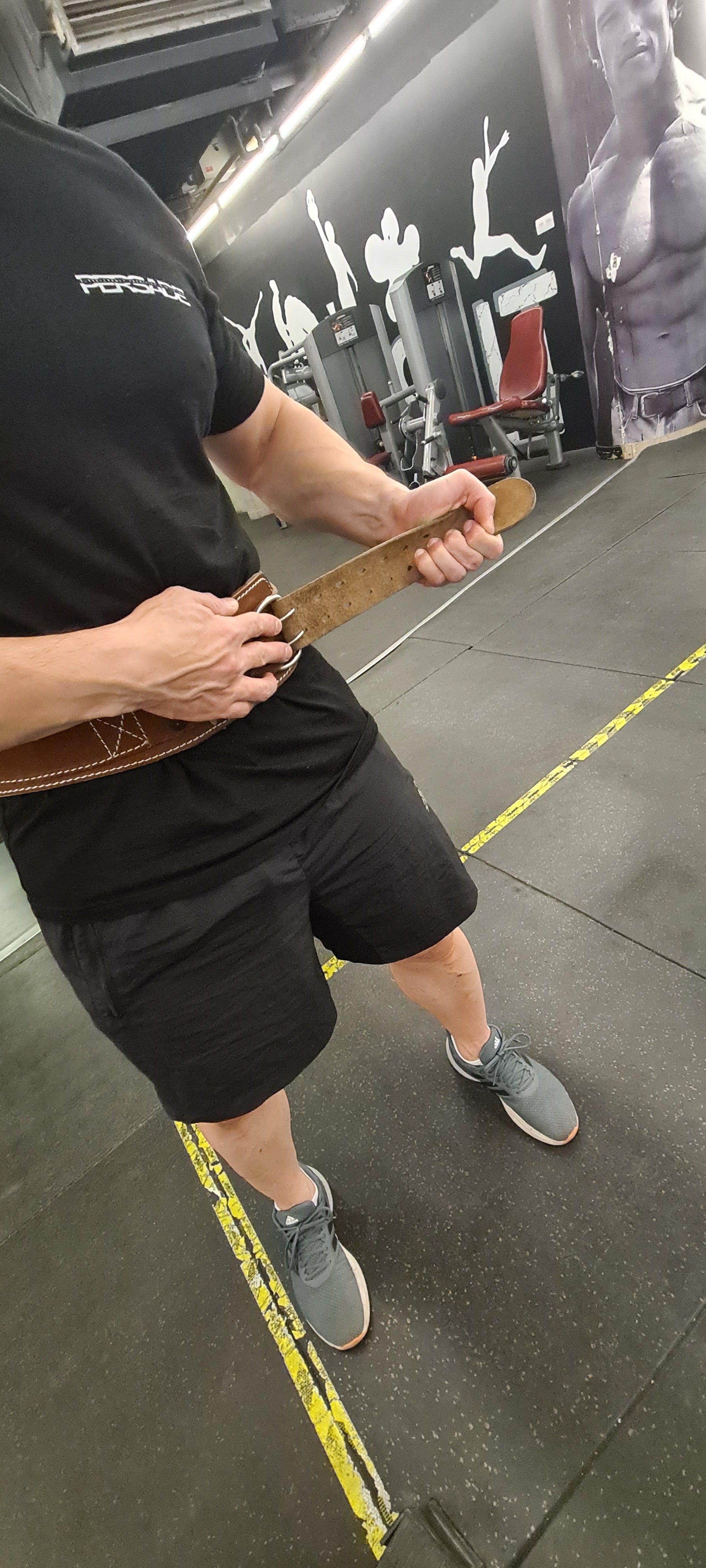 Leather Weightlifting Belt Gym0