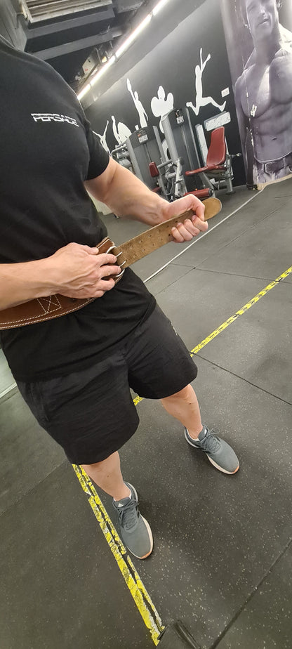 Leather Weightlifting Belt Gym0