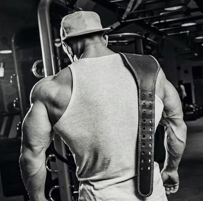 Leather Weightlifting Belt for Gym. 4