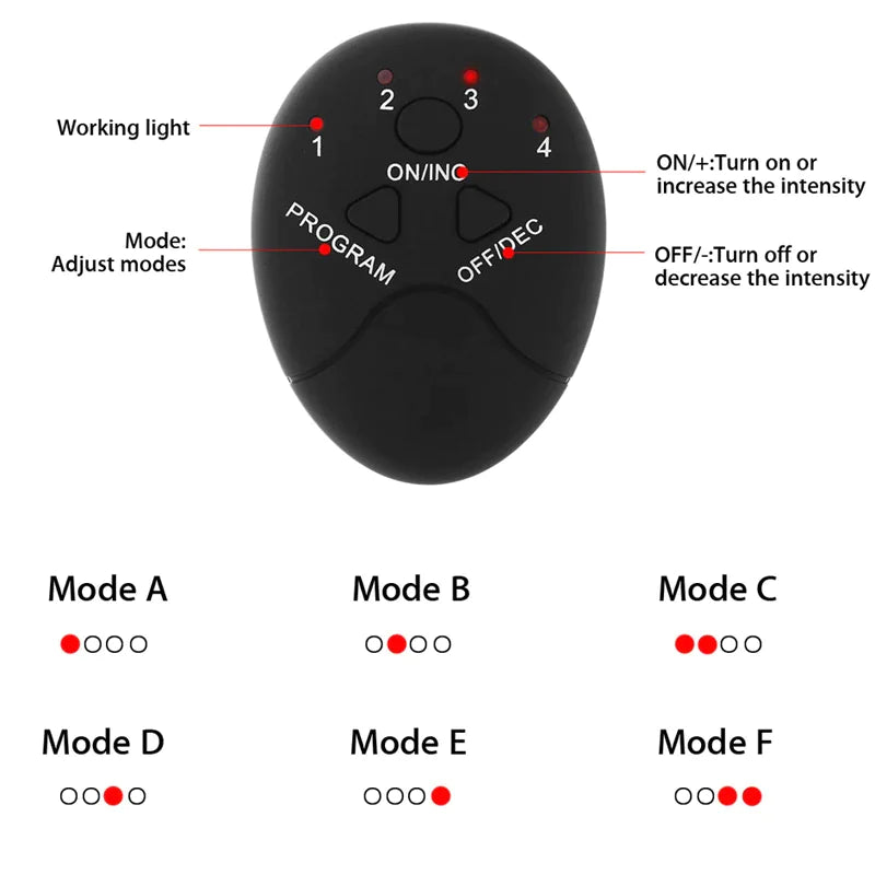 EMS Abdominal and Gluts Muscle Toning Stimulator