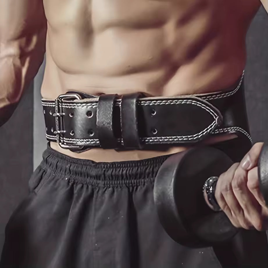 Leather Weightlifting Belt for Gym