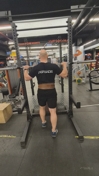 Leather Weightlifting Belt Gym 4